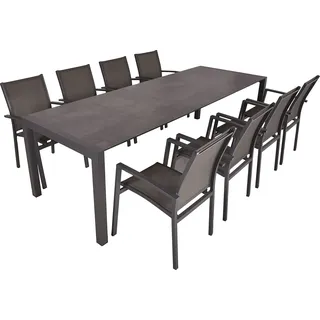 Garden Pleasure Sophia Set 9-tlg. Grau