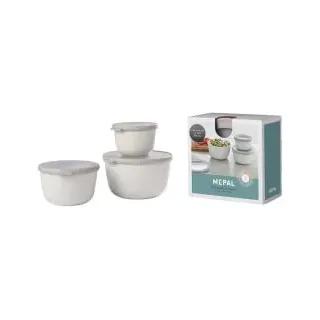 Mepal Cirqula rund nordic white 1 l 3-teiliges Set