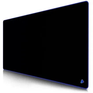 Titanwolf Gaming Mauspad XXXL Speed Mousepad 1200 x 600 x 3 mm, große Tischunterlage (1-St), rutschfest, abwaschbar, Geschwindigkeit & Präzision, Symbol Blue schwarz