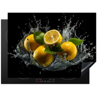 onlywow Herdabdeckplatte 71 x 52 cm Gelb/Schwarz