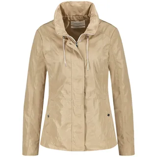 Gerry Weber Damen Wasserabweisende Jacke Langarm unifarben Humus 44 - 44