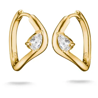Thomas Sabo Creolen Fluid Elegance Gelbgold 375 Zirkonia
