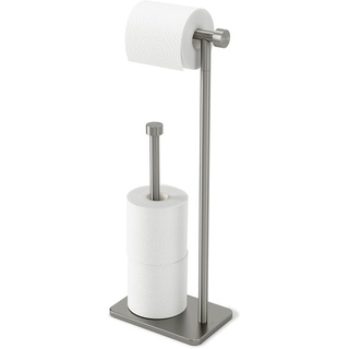 Umbra Cappa freistehender Toilettenpapierhalter mit Aufbewahrung für Ersatzrollen