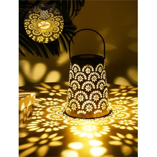 Solarlampen für Außen, Solarlaternen für Außen Winterfest IP65 Balkon Deko, Solarleuchte Hängend für Dekoration Terrassen, Garten, Gartendeko, Patio, Camping, Rasen