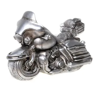 Udo Schmidt 89237 Spardose Motorrad Bike Antik Silber Sparschwein Shopper