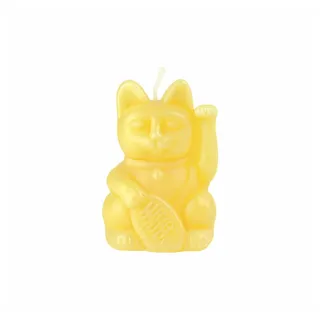 Donkey Products Formkerze Lucky Candles Yellow Katze gelb