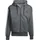 Essential Three Stripes Fleece Kapuzenjacke Dark Grey Heather/Black XXL