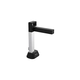 IRIScan Desk 6 Buchscanner Schwarz mit 8MP Kamera und LED, scannt Bücher und A4-Dokumente mit OCR, AI-Flachlegung und Finger-Entfernung, USB, für Win & Mac, inkl. Readiris PDF