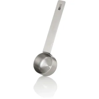 AdHoc Kaffeemesslöffel Moro, Kaffeelöffel Portionierer 7 g, Edelstahl | präzises Dosieren, für Filterkaffee & Kaffeemaschinen, Kaffeedosierlöffel, Spülmaschinengeeignet (Silber)