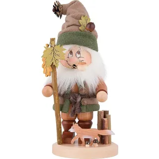 Christian Ulbricht GmbH Räuchermann Wichtel mit Fuchs 34 cm beige