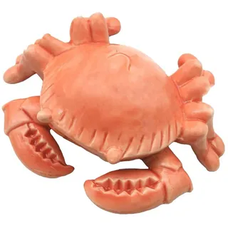 Concord GmbH Krebs Krabbe Steingut Farbe Koralle Maritime Deko Figur Tischdeko 13,5x11x4cm