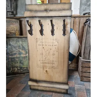 Generisch GARDEROBE WANDGARDEROBE OLD VICTORIAN GIN LANDHAUSSTIL HOLZ FRACHTKISTE HAKEN NEU ANTIK STIL MASSIVHOLZ