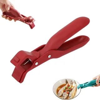 Mehrwinkel-klemme Für Kochplatten – Hitzebeständig – Multifunktional – Aus Rutschfestem Silikon – Wärmeisolierend – Hitzebeständig – Für Geschirr, Schüsseln (rot)