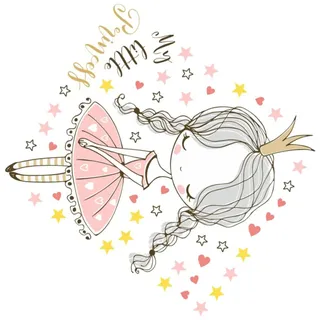 VICASKY Pvc Wandaufkleber Kinderzimmer Princess Kronen Musteraufkleber Mädchenzimmer Kindergarten Wandtattoo für Schlafzimmer