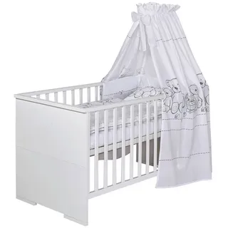 Schardt Babybett Schardt Maxx White Kombi-Kinderbett 70x140 cm, Made in Germany weiß