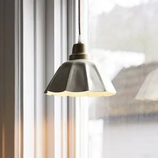 PR Home Hängeleuchte Ester, offwhite, Ø 17 cm, Stecker Ester, weiß / opal, für Wohn- / Esszimmer, Metall, Vintage, Hängelampen mit Stecker - 17 cm - 17 cm - 15 cm