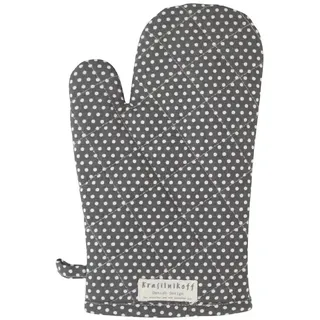 Krasilnikoff Ofenhandschuh Micro Dots, anthrazit