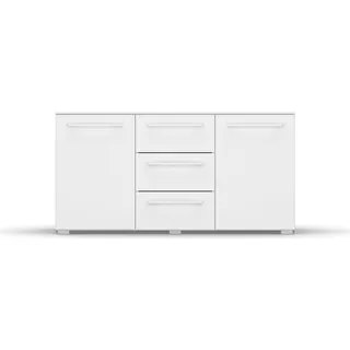 Kommode RAUCH "Skat Pure" Sideboards Gr. B/H/T: 120 cm x 61 cm x 42 cm, 3, weiß (alpinweiß) Kommode mit 1 Tür und 4 Schubladen in puristischem Design