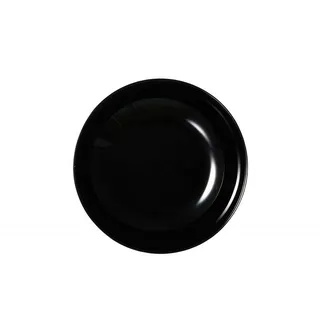 Ritzenhoff & Breker Salatschale tief "4EVERY DAY", schwarz aus Opal-Glas, spülmaschinenfest, Durchmesser: 170 mm, Teller, Schwarz