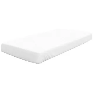 Wülfing Spannbettlaken Baumwolle-Biber 90 x 200 - 100 x 220 cm weiß