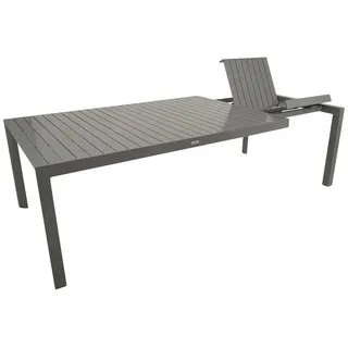 DEGAMO BAGO XL Ausziehtisch 195/255 x 120 x 76 cm Silbergrau/Grau