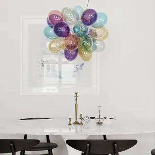 By Rydens Gross 8-flg. Ø 50 cm rund mehrfarbig Glas