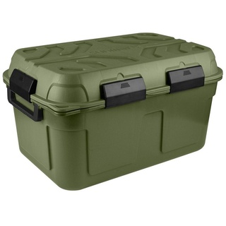 Sunware Aufbewahrungsbox SAFARI - wasserdichte Aufbewahrungsbox 130 Liter - Griff - Rollen grün