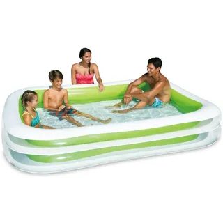 Summer Waves Pool, Aufblasbarer Pool, Familienpool, Gartenpool, Rechteckiger Pool, 2,62 M x 1,75 M x 46 cm
