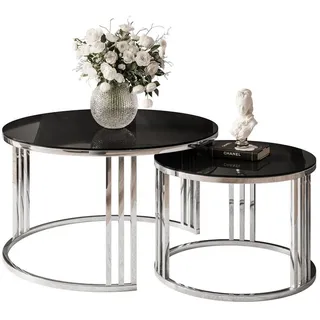 lookway LORI Schwarz/ Silber Glas 70 x 48 cm