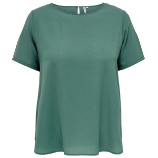 ONLY CARMAKOMA Blusenshirt Kurzarm Design Bluse Plus Size Curvy Shirt CARVICA Übergröße (1-tlg) 3906 in Grün-3 grün|schwarz XXL (44)ARIZONAS