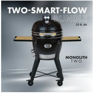 MONOLITH Keramikgrill Monolith TWO.55-Smart-Flow-Bundle inkl. Gestell & Blower