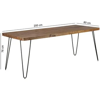Wohnling WL1.497 200 x 76 x 76 cm braun