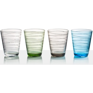 Brunner 0830214N Trinkglasset, Mehrfarbig Sortiert, Set