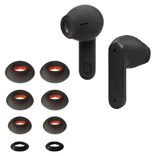 kwmobile Ersatz Ohrstöpsel für JBL Tune Flex Ersatzpolster In-Ear Kopfhörer Aufsätze,8 Stück Polster (White)