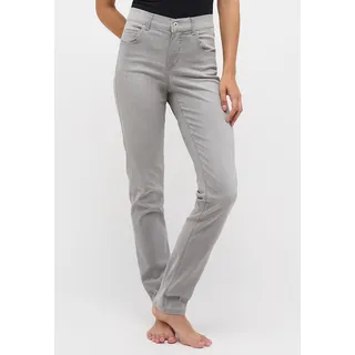 Straight-Jeans ANGELS "CICI" Gr. 44, Länge 32, grau (light grey used) Damen Jeans Röhrenjeans in Slim Fit-Passform