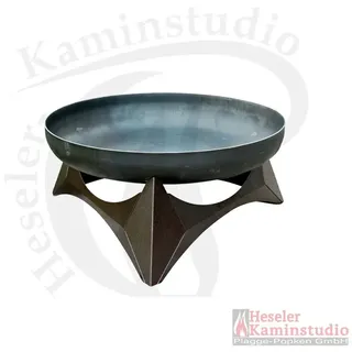 Svenskav Design Feuerschale Arka L (45 x 45 x 25 cm) Unterbau aus Kupfer