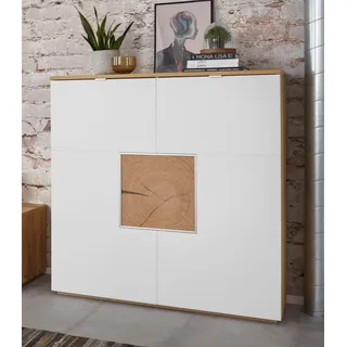 vogl möbelfabrik Highboard 114 x 118 x 40 cm Eiche geölt beige