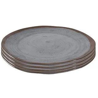 Bo-Camp Frühstücksteller Ø23 cm grau 4er Set