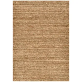 THEKO Pure UNI Handwebteppich 250 x 350 cm Braun