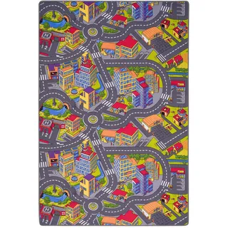 Snapstyle Kinder Spiel Strassenteppich 200 x 200 cm Bunt