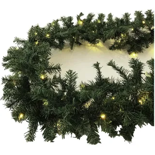 Mojawo LED Tannengirlande XXL 810 cm mit 100 LED
