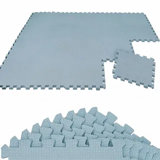 LittleTom 18 Teile Spielmatte Baby Puzzlematte - 30x30 Krabbelmatte Bodenmatte Kinderzimmer