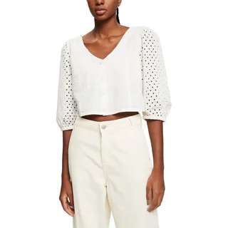 ESPRIT Damen 032CC1F310 Bluse, 110/OFF White, M - M