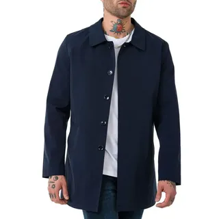 RedBridge Kurzmantel mit Knopfleiste Eleganter Allrounder für Alltag und Büro Kombinierbar für Business und Casual-Looks blau