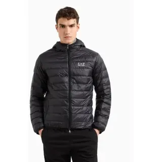 EA7 für Herren. 8NPB24_PNGPZ Identity Faltbare Jacke schwarz (L), Lässig, Polyamid, Langarm
