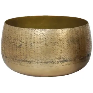 Diva Übertopf – Edle Schale in Antik-Gold, 34 cm Ø, 20 cm hoch