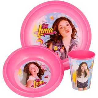 Soy Luna 3er Set (Teller und Schüssel, Becher value 260 ml) (Stor 86410)