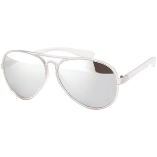 BEZLIT Damen Sonnenbrille Rundglas Designer Silber Weiß - Einheitsgröße