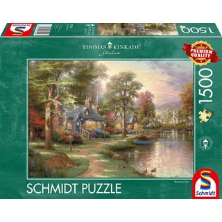 Puzzle Schmidt Spiele Thomas Kinkade: Am See 1500 Teile