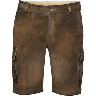 Reitmayer Trachtenhose Kurze Cargo-Lederhose braun 48